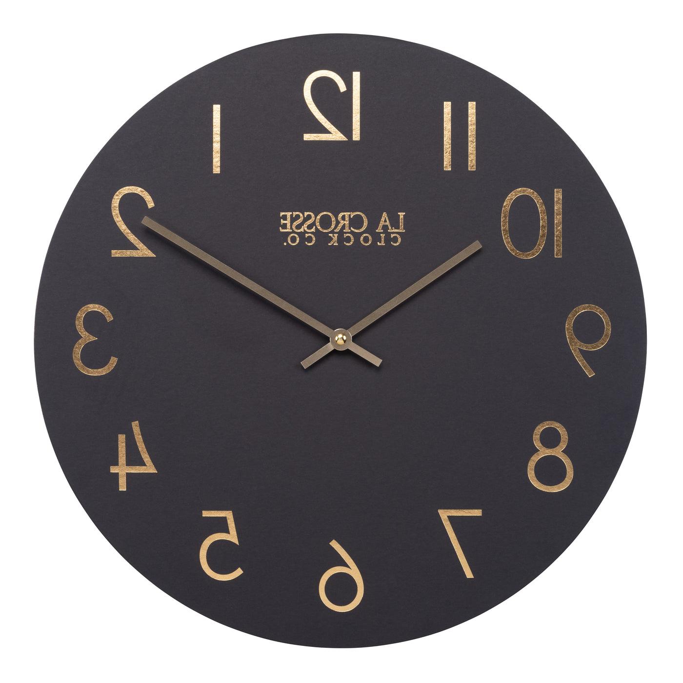 404-3841C 15.75-Inch Nyx MDF Wall Clock