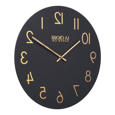 404-3841C 15.75-Inch Nyx MDF Wall Clock